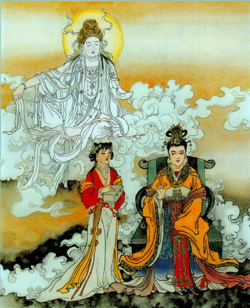 《普门品》图文释义 24、现长者妇女身图 \