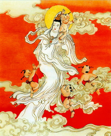 《普门品》图文释义 25、现童男、童女身图 \