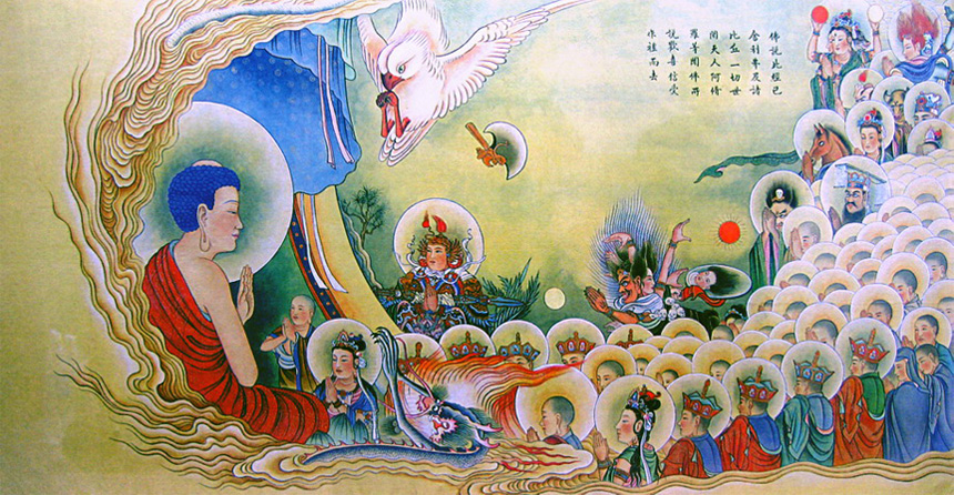 闻佛所说,欢喜信受,作礼而去 \